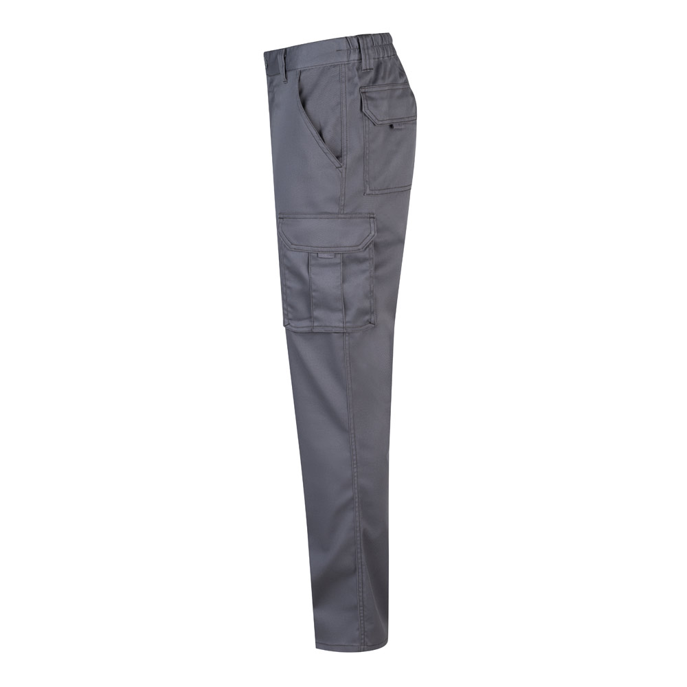 VL LUGH. Pantaloni elasticizzati con diverse tasche (240g/m²), in cotone (46%), EME (38%) e poliestere (16%)