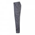 VL LUGH. Cal&ccedil;as stretch multibolsos (240g/m&sup2;) em algod&atilde;o (46%), EME (38%) e poli&eacute;ster (16%) - Cinzento