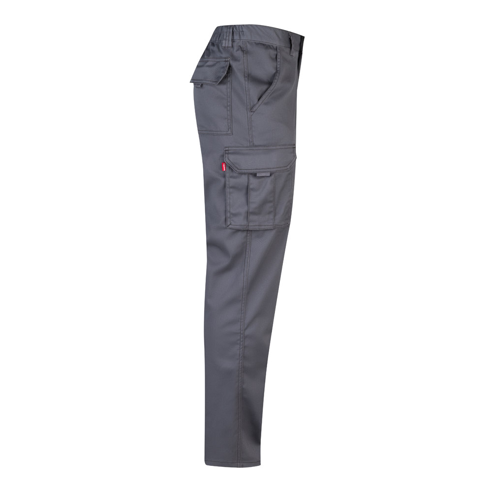 VL LUGH. Pantaloni elasticizzati con diverse tasche (240g/m²), in cotone (46%), EME (38%) e poliestere (16%)