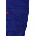 VL LUGH. Cal&ccedil;as stretch multibolsos (240g/m&sup2;) em algod&atilde;o (46%), EME (38%) e poli&eacute;ster (16%) - Azul royal