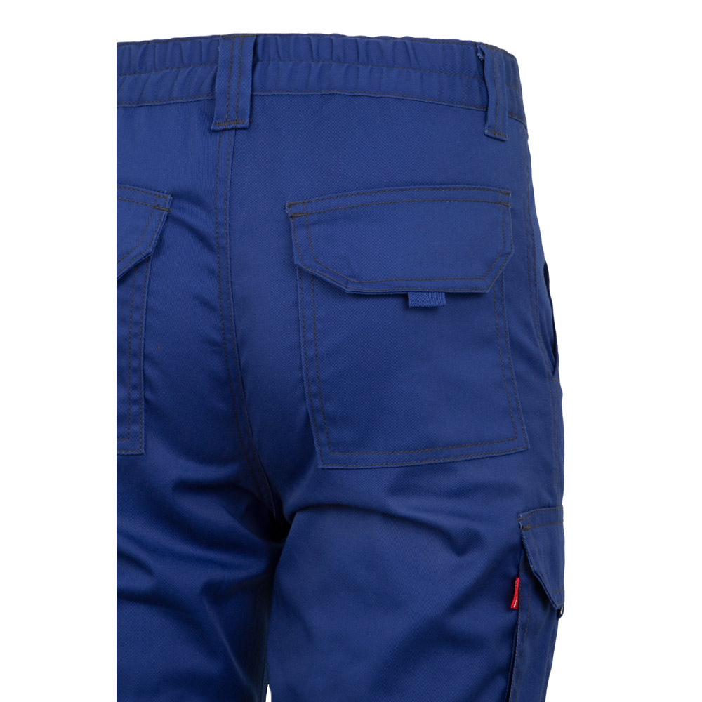 VL LUGH. Pantaloni elasticizzati con diverse tasche (240g/m²), in cotone (46%), EME (38%) e poliestere (16%)