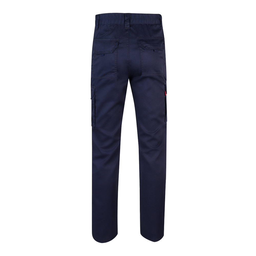 VL LUGH. Pantaloni elasticizzati con diverse tasche (240g/m²), in cotone (46%), EME (38%) e poliestere (16%)