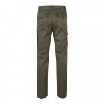 VL LUGH. Cal&ccedil;as stretch multibolsos (240g/m&sup2;) em algod&atilde;o (46%), EME (38%) e poli&eacute;ster (16%) - Verde tropa