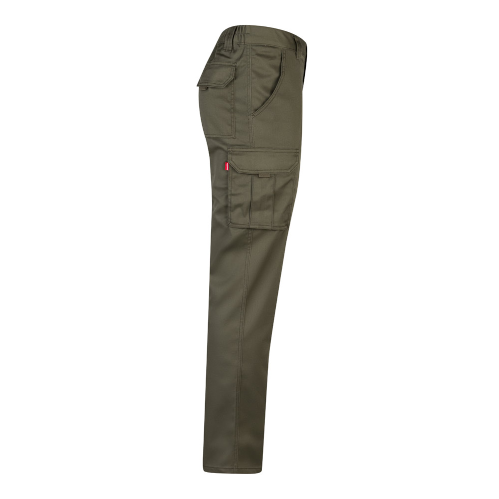 VL LUGH. Pantaloni elasticizzati con diverse tasche (240g/m²), in cotone (46%), EME (38%) e poliestere (16%)