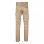 VL LUGH. Cal&ccedil;as stretch multibolsos (240g/m&sup2;) em algod&atilde;o (46%), EME (38%) e poli&eacute;ster (16%) - Natural claro