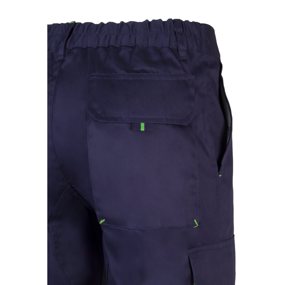 VL HYPNOS. Pantaloni in twill bicolore con diverse tasche (200g/m²), in cotone (35%) e poliestere (65%)