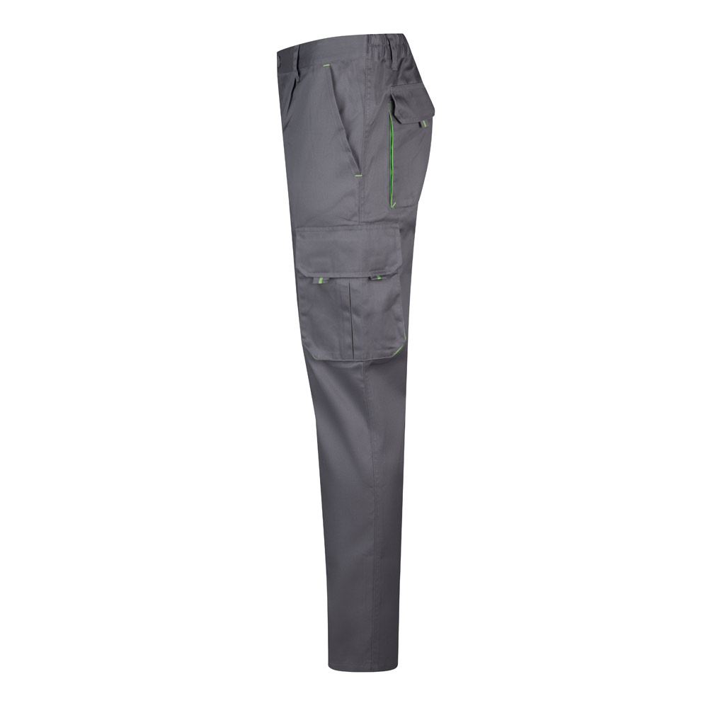VL HYPNOS. Pantaloni in twill bicolore con diverse tasche (200g/m²), in cotone (35%) e poliestere (65%)