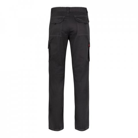 VL PAN. Pantaloni stretch cu buzunare multiple (290 g/m&sup2;), din bumbac (46%), EME (38%) și poliester (16%) - Negru
