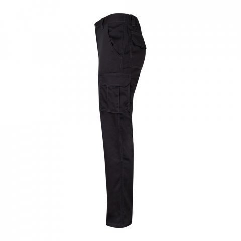 VL PAN. Pantaloni stretch cu buzunare multiple (290 g/m&sup2;), din bumbac (46%), EME (38%) și poliester (16%) - Negru