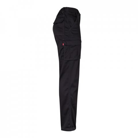 VL PAN. Pantaloni stretch cu buzunare multiple (290 g/m&sup2;), din bumbac (46%), EME (38%) și poliester (16%) - Negru