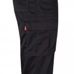 VL PAN. Pantaloni stretch cu buzunare multiple (290 g/m&sup2;), din bumbac (46%), EME (38%) și poliester (16%) - Negru
