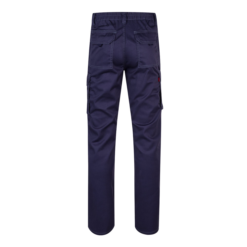 VL PAN. Pantaloni elasticizzati con diverse tasche (290g/m²), in cotone (46%), EME (38%) e poliestere (16%)