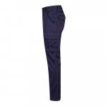 VL PAN. Pantaloni stretch cu buzunare multiple (290 g/m&sup2;), din bumbac (46%), EME (38%) și poliester (16%) - Albastru