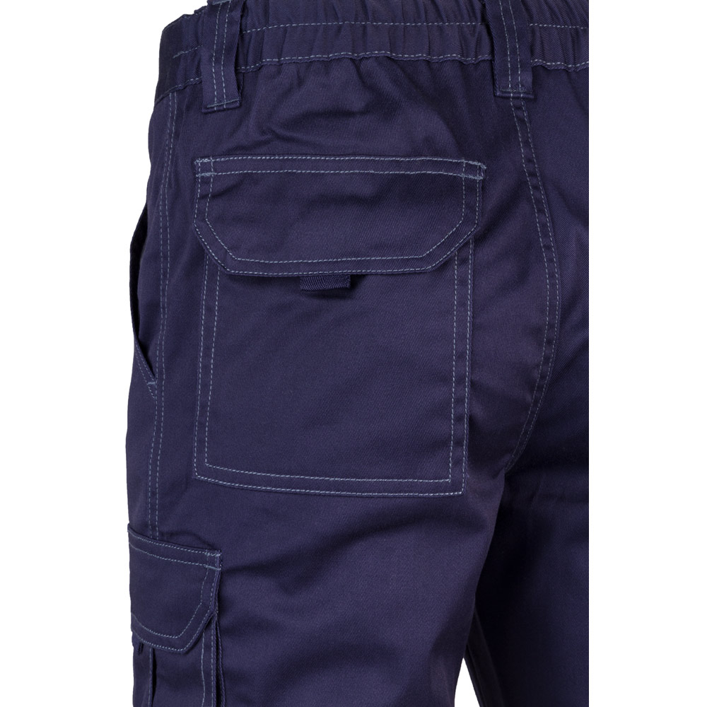 VL PAN. Pantaloni elasticizzati con diverse tasche (290g/m²), in cotone (46%), EME (38%) e poliestere (16%)