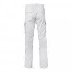 VL PAN. Pantaloni stretch cu buzunare multiple (290 g/m&sup2;), din bumbac (46%), EME (38%) și poliester (16%) - Alb