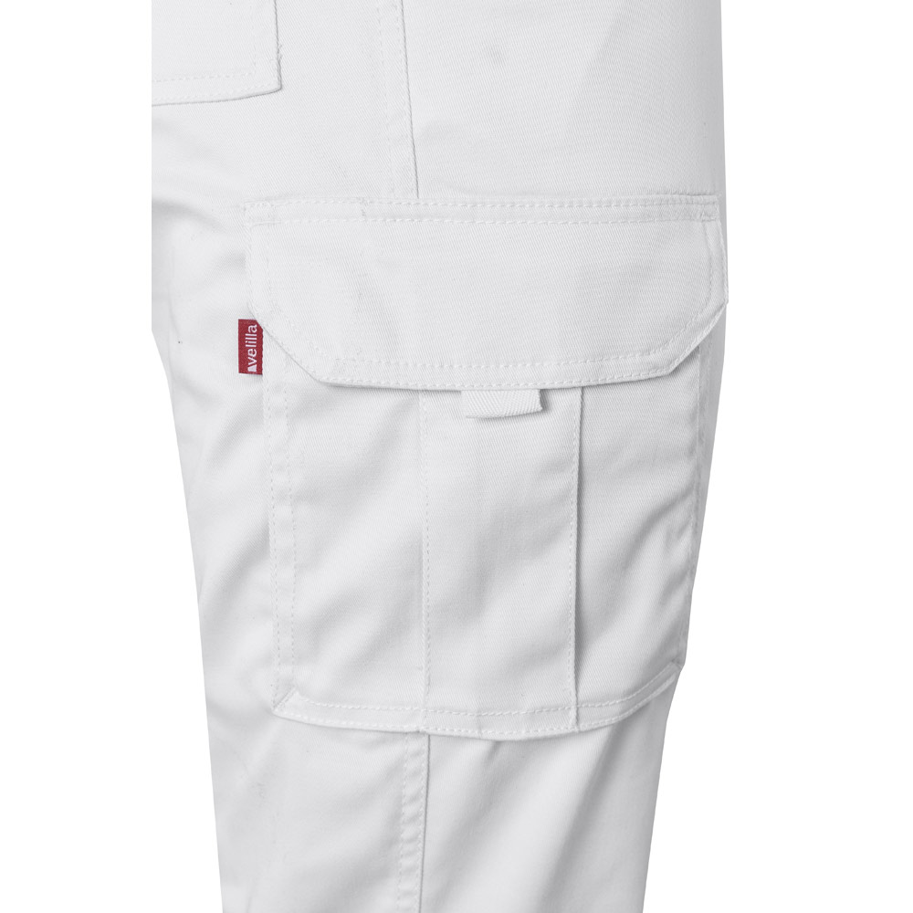 VL PAN. Pantaloni elasticizzati con diverse tasche (290g/m²), in cotone (46%), EME (38%) e poliestere (16%)