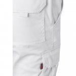 VL PAN. Pantaloni stretch cu buzunare multiple (290 g/m&sup2;), din bumbac (46%), EME (38%) și poliester (16%) - Alb