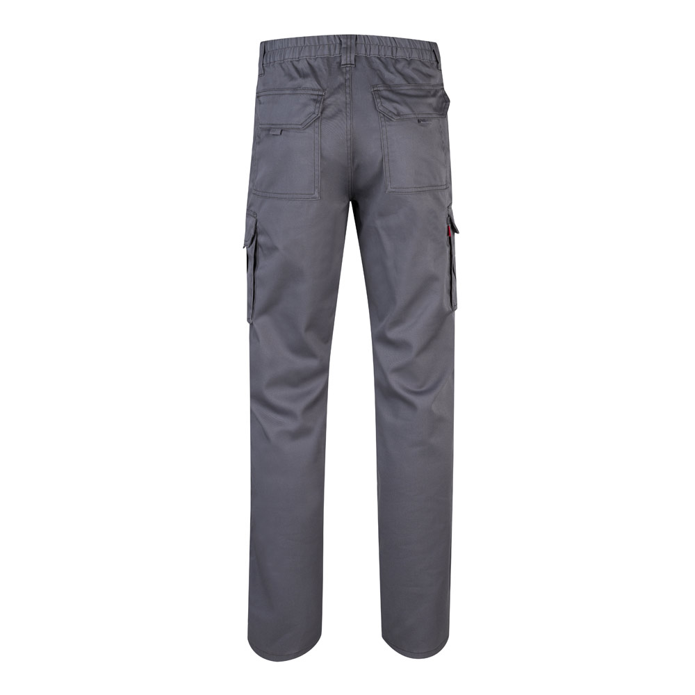 VL PAN. Pantaloni elasticizzati con diverse tasche (290g/m²), in cotone (46%), EME (38%) e poliestere (16%)