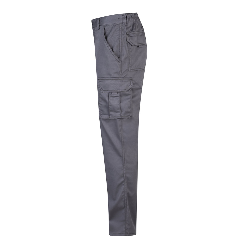 VL PAN. Pantaloni elasticizzati con diverse tasche (290g/m²), in cotone (46%), EME (38%) e poliestere (16%)