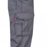 VL PAN. Pantaloni stretch cu buzunare multiple (290 g/m&sup2;), din bumbac (46%), EME (38%) și poliester (16%) - Gri