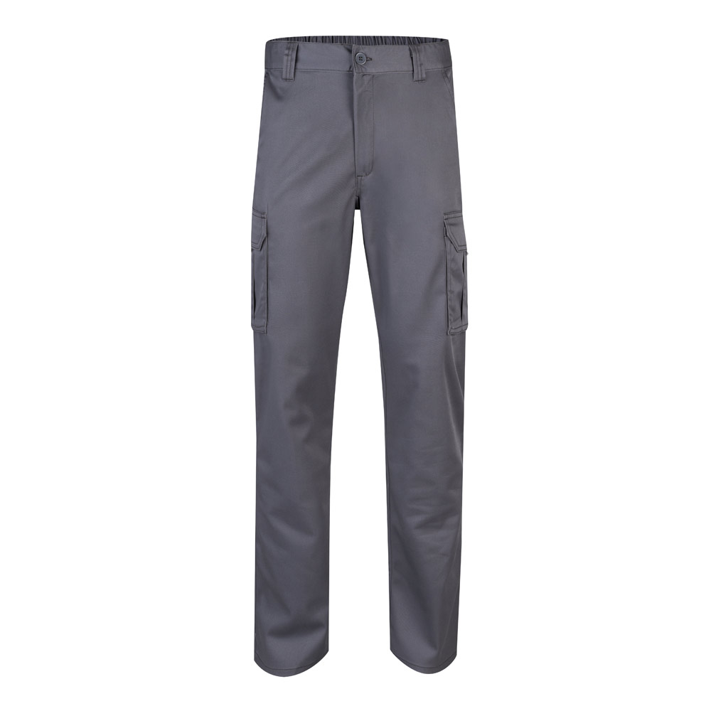 VL PAN. Pantaloni elasticizzati con diverse tasche (290g/m²), in cotone (46%), EME (38%) e poliestere (16%)