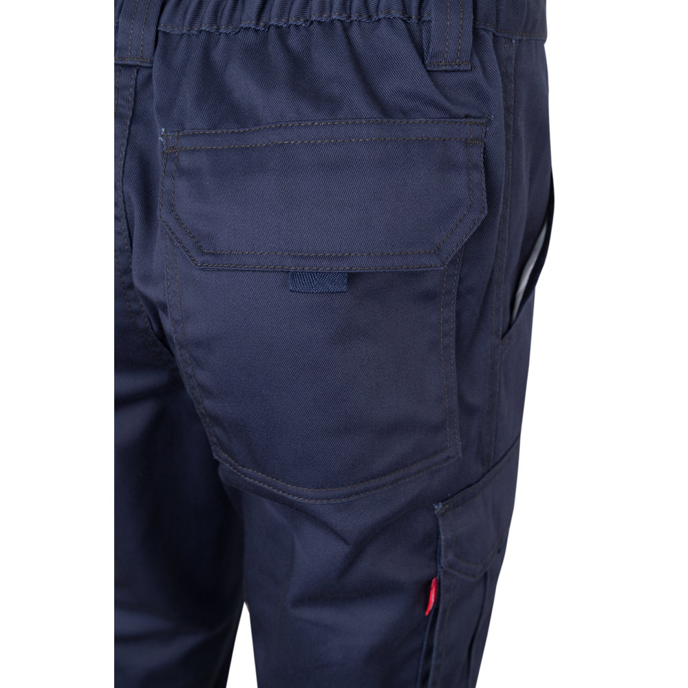 VL PAN. Pantaloni elasticizzati con diverse tasche (290g/m²), in cotone (46%), EME (38%) e poliestere (16%)