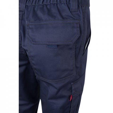 VL PAN. Pantaloni stretch cu buzunare multiple (290 g/m&sup2;), din bumbac (46%), EME (38%) și poliester (16%) - Albastru marin