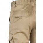 VL PAN. Pantaloni stretch cu buzunare multiple (290 g/m&sup2;), din bumbac (46%), EME (38%) și poliester (16%) - Natural deschis