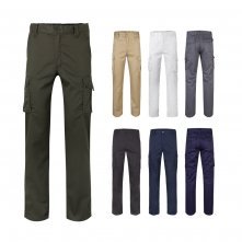 VL PAN. Pantaloni stretch cu buzunare multiple (290 g/m&sup2;), din bumbac (46%), EME (38%) și poliester (16%)