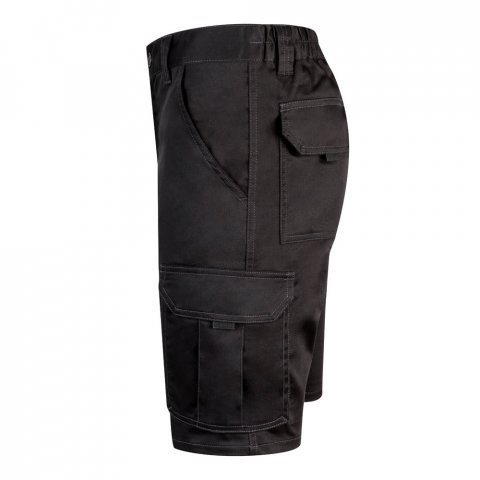 VL HEBE. Разтегателни бермуди с много джобове (240 г/м&sup2;), от памук (46%), ЕМЕ (38%) и полиестер (16%) - черно