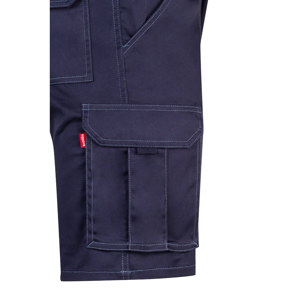 VL HEBE. Bermuda elasticizzati con diverse tasche (240g/m²), in cotone (46%), EME (38%) e poliestere (16%)
