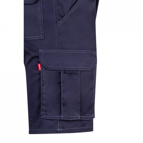 VL HEBE. Разтегателни бермуди с много джобове (240 г/м&sup2;), от памук (46%), ЕМЕ (38%) и полиестер (16%) - Син