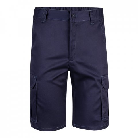 VL HEBE. Разтегателни бермуди с много джобове (240 г/м&sup2;), от памук (46%), ЕМЕ (38%) и полиестер (16%) - Син
