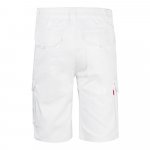 VL HEBE. Разтегателни бермуди с много джобове (240 г/м&sup2;), от памук (46%), ЕМЕ (38%) и полиестер (16%) - бял