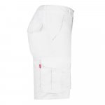 VL HEBE. Разтегателни бермуди с много джобове (240 г/м&sup2;), от памук (46%), ЕМЕ (38%) и полиестер (16%) - бял