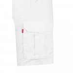 VL HEBE. Разтегателни бермуди с много джобове (240 г/м&sup2;), от памук (46%), ЕМЕ (38%) и полиестер (16%) - бял