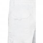 VL HEBE. Разтегателни бермуди с много джобове (240 г/м&sup2;), от памук (46%), ЕМЕ (38%) и полиестер (16%) - бял