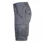 VL HEBE. Разтегателни бермуди с много джобове (240 г/м&sup2;), от памук (46%), ЕМЕ (38%) и полиестер (16%) - сив