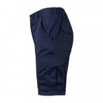 VL HEBE. Разтегателни бермуди с много джобове (240 г/м&sup2;), от памук (46%), ЕМЕ (38%) и полиестер (16%) - тъмносин