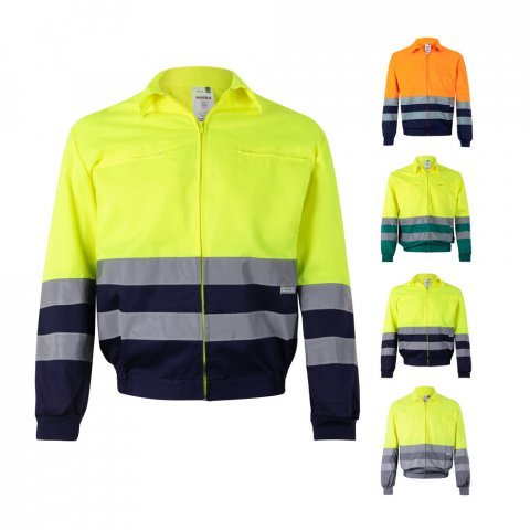 VL NEPTUNE LARGE. Двуцветно сако от плат (210 g/m&sup2;) от полиестер (80%) и памук (20%)