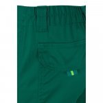 VL ZEUS LARGE. Pantaloni elastici cu buzunare multiple, &icirc;n două tonuri (240 g/m&sup2;), din bumbac (46%), EME (38%) și poliester (16%) - Verde/Galben