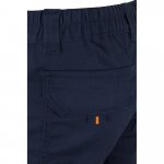 VL ZEUS LARGE. Pantaloni elastici cu buzunare multiple, &icirc;n două tonuri (240 g/m&sup2;), din bumbac (46%), EME (38%) și poliester (16%) - Albastru/Portocaliu