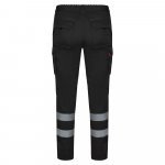 VL DIONYSUS. Pantaloni extensibili cu mai multe buzunare (240g/m&sup2;), din bumbac (46%), EME (38%) și poliester (16%) - Negru