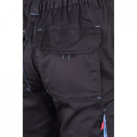 VL FIDES. Pantaloni extensibili cu buzunare multiple (240g/m&sup2;), &icirc;n două tonuri, din bumbac (46%), EME (38%) și poliester (16%) - Gri/Albastru deschis