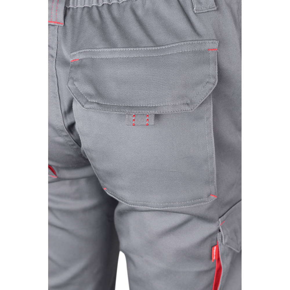 VL FIDES. Pantaloni elasticizzati bicolore con diverse tasche (240g/m²), in cotone (46%), EME (38%) e poliestere (16%)