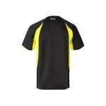 VL SLAYER. Tricou tehnic bicolor bird-eye (160g/m&sup2;), din poliester (100%) - Negru/Galben