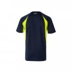 VL SLAYER. Tricou tehnic bicolor bird-eye (160g/m&sup2;), din poliester (100%) - Albastru/Galben