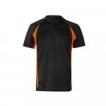 VL SLAYER. Tricou tehnic bicolor bird-eye (160g/m&sup2;), din poliester (100%) - Negru/Portocaliu