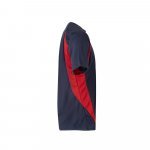 VL SLAYER. Tricou tehnic bicolor bird-eye (160g/m&sup2;), din poliester (100%) - Albastru/Roșu