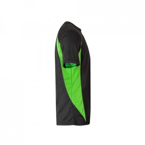 VL SLAYER. Tricou tehnic bicolor bird-eye (160g/m&sup2;), din poliester (100%) - Negru/Verde